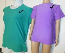 BOYS Mens SHIRT MUSIC NOTE TRIM CHILD ADULT SIZES DANCE JAZZ TAP 3 colors