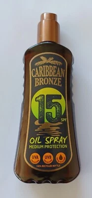 Caribbean Bronze Öl Spray Oil Spray SPF 15 Sonnenöl Sonnenschutz 200ml