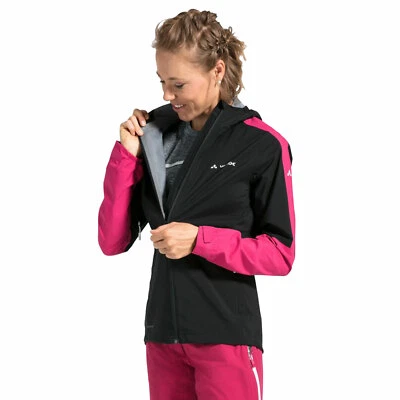 Vaude Moab Rain 2 Chaqueta de Lluvia para Ciclismo Mujer Negra 3 Estaciones - Imagen 1 de 4