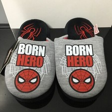 Marvel Spider-Man Born Hero Kids Slip On Slippers Size US 11 / EU 28