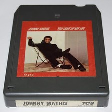 Vintage Johnny Mathis You Light Up My Life 8 Track Cassette Tape NICE TC8