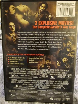 Carlitos Way (DVD, 1998, Widescreen) VERY GOOD 25192022227| eBay