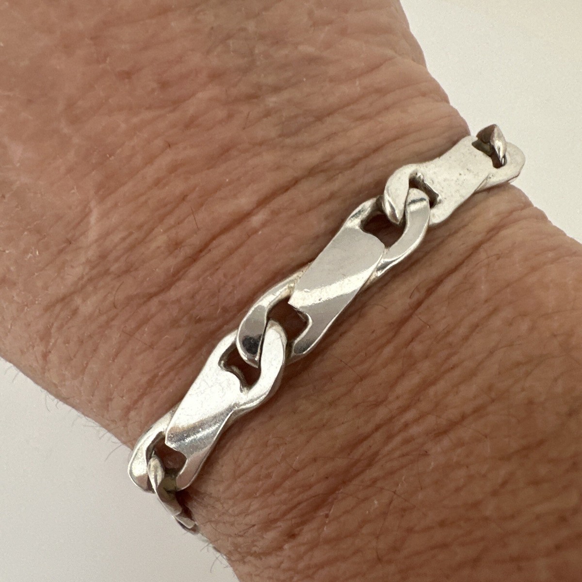 wayward 【 I TYPE】SILVER925 BRACELET Sterling Silver .925 ~ 7.5mm Wide Link 7