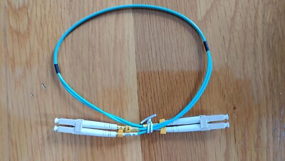 0.5M LC UPC to LC UPC 2.0mm Duplex  50/125 OM4 Multimode Fiber Optic OFNP cable