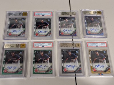 2019 Bowman Chrome Draft BLUE, GREEN, BLACK, GOLD 1st AUTO Matthew Lugo 8ct. LOT