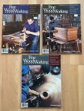3 ~ Fine Woodworking Magazines ~ May 1987 (64) ~ Jan & March 1989 (74&75) PB VG