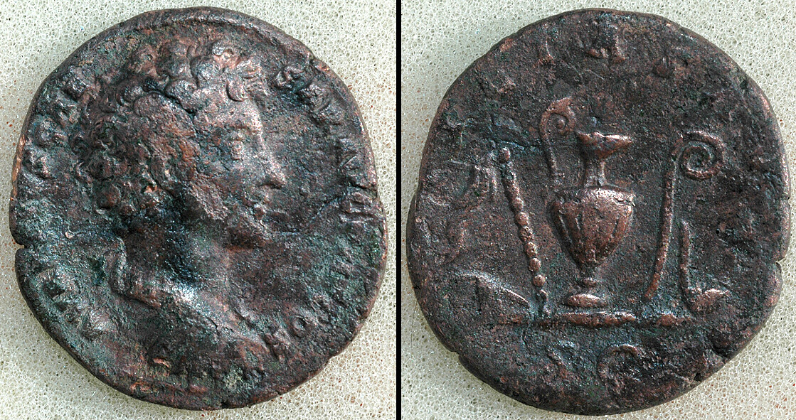 Marco Aurelio, Asse AE, Strumenti sacrificali - Marcus Aurelius