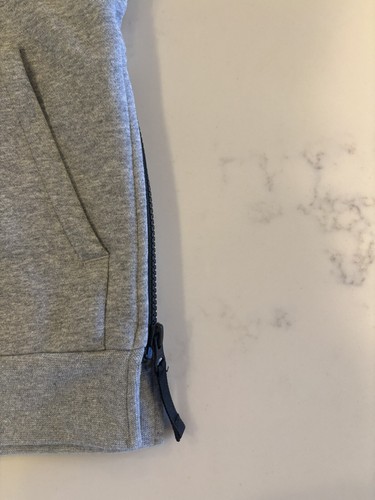 Nike Air Youth Fleece Short-Sleeve Hoodie, Size Small, Grey 939634-063 - Picture 5 of 12