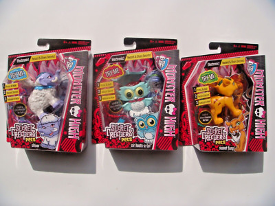 2013 MIB MONSTER HIGH ALL 5 SECRET CREEPERS PETS GIFT SETS