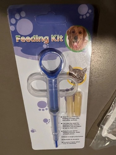 puppy kitten miracle nipple & nco feeding kit syringe feeding teats nipples new - 第 3/8 張圖片
