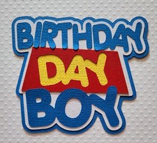 Birthday Boy Title Toy Story inspired. Scrapbook, Card making Paper Piecing