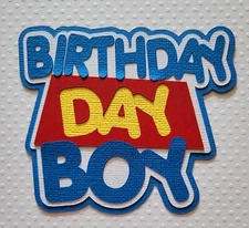 Birthday Boy Title Toy Story inspired. Scrapbook, Card making Paper Piecing