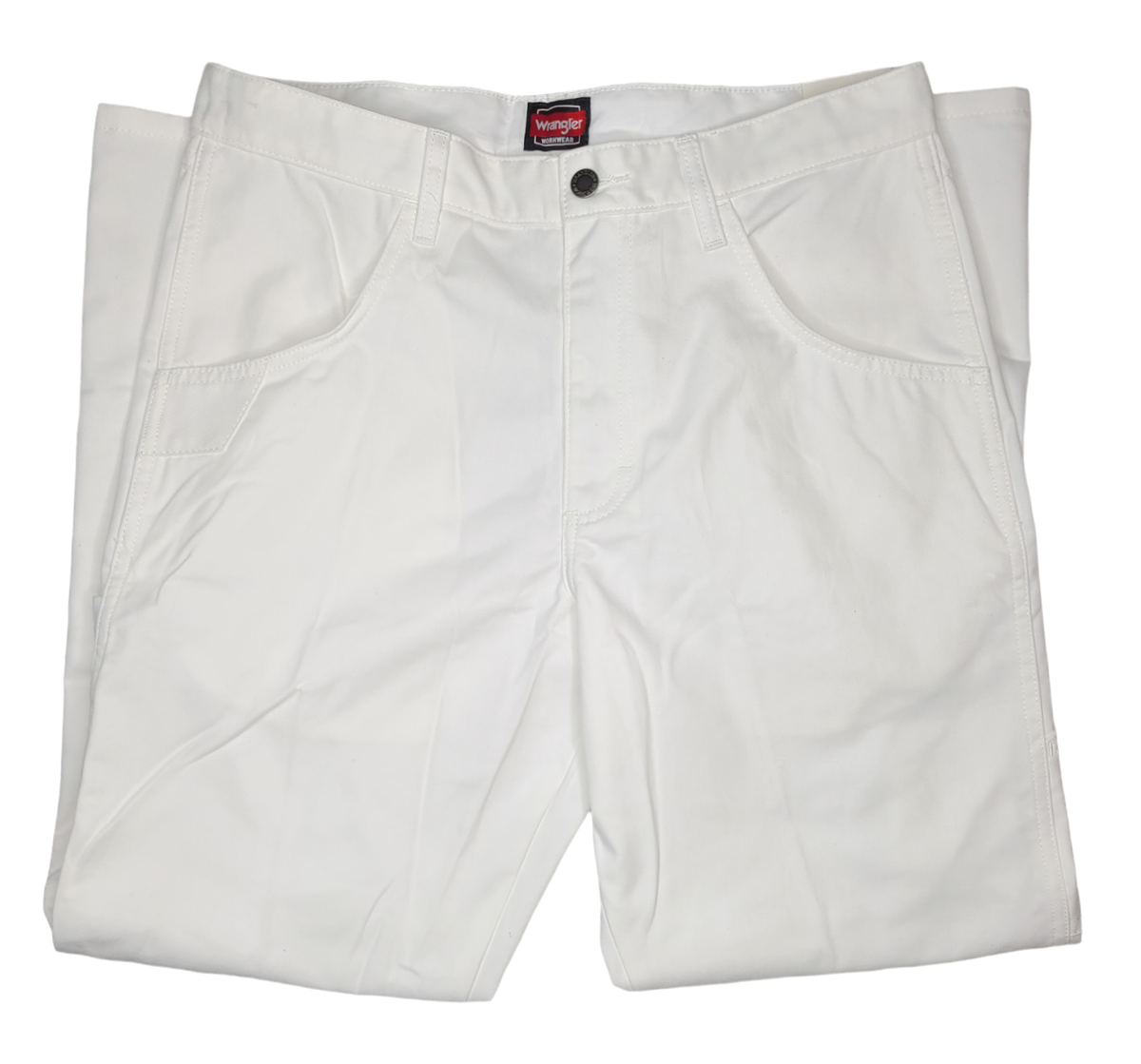 Wrangler Workwear #11827 NEW Men's White Relaxed Fit Tool Pocket
