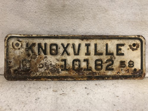 Targa vintage 1958 Knoxville, Tennessee City - Foto 1 di 2