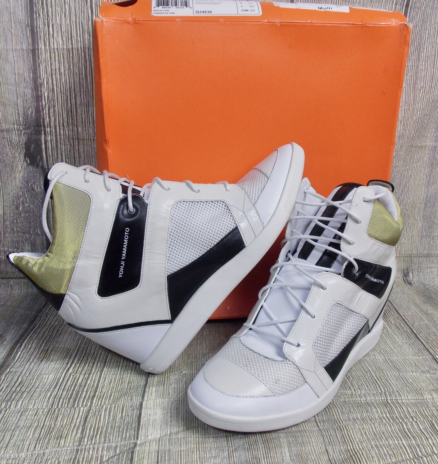 HIGHTOP WEDGE SNEAKERS TRAINERS BOOTS 