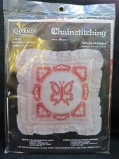 Janlynn Charmin Edition "Butterfly On Rust" Pillow Cover Kit No. 35-16