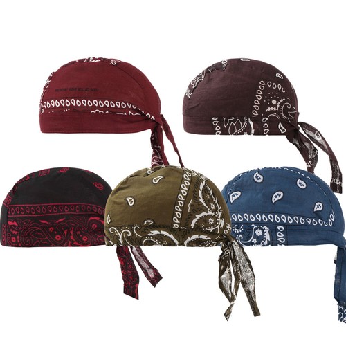 Men's Pirate Hat Cycling Bandana Skull Cap Head Wrap Beanie Helmet