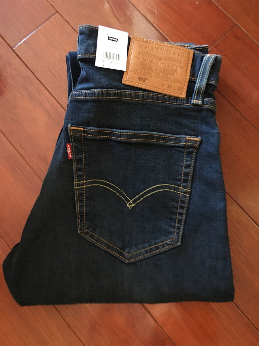 Levi's Made & Crafted 512 Slim Taper Men's Blue Jeans 31 W 32 L