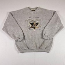 St Johns Bay Vintage Crewneck Sweater Grey Made in USA L