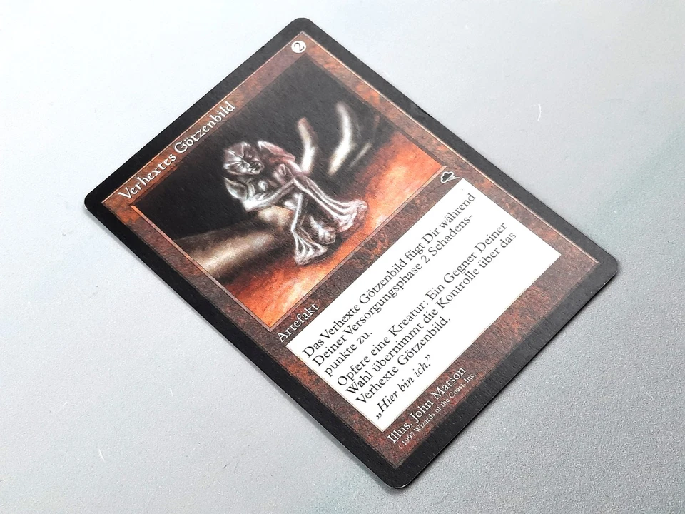 MTG - TEMPEST (BB/'97) - JINXED IDOL - VERHEXTES GÖTZENBILD / RARE /NEVER PL./NM - Bild 3 von 4