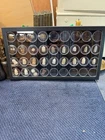Civil War Relics Bullets Button Display Case Set
