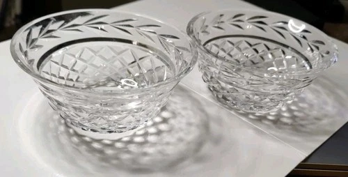 VTG Waterford Cut Crystal Collectible Bowls set of 2
