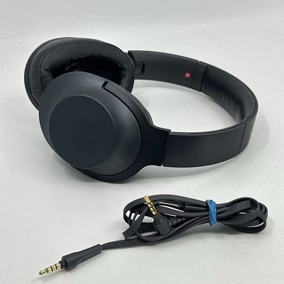Genuine SONY H.EAR ON PREMIUM HI-RES STEREO HEADPHONES WIRED Black  MDR-100A