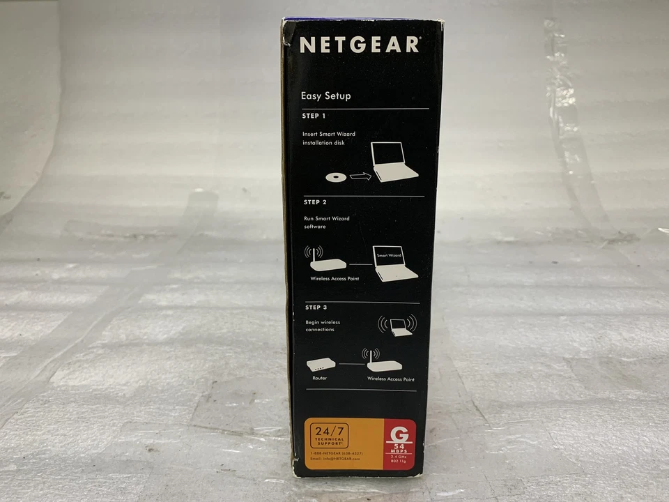 Netgear WG602 54 Mbps Wireless Access Point 100ft coverage 802.11g - Image 3 of 4