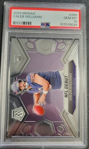 2024 NFL Mosaic Caleb Williams Debut RC PSA 10