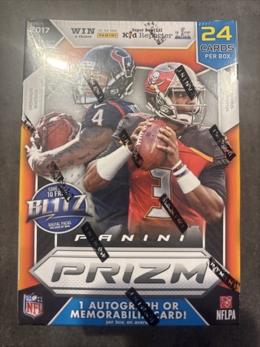 2017 Panini Prizm Football 6 Pack Blaster Box with 1 AUTO/MEMORABILIA Mahomes?