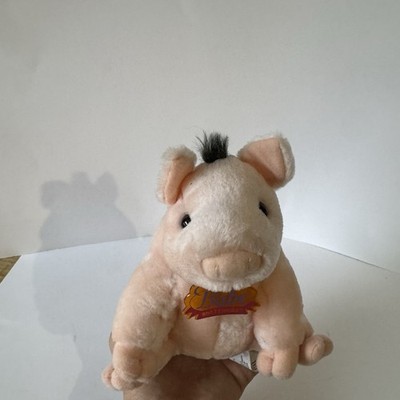 1995 BABE the Pig Movie AMI Universal Studios 6'' Plush Stuffed Animal Red Collar