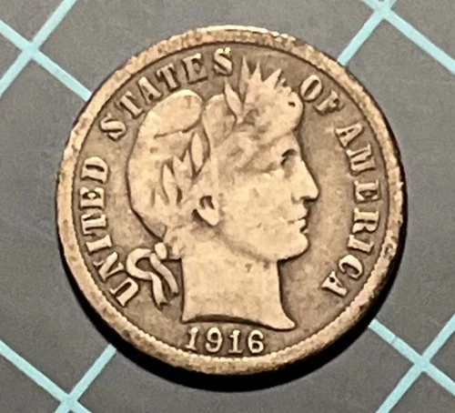 1916 Barber Dime