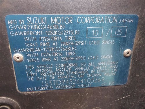 Alternator Grand Fits 06-08 VITARA 25392052 - Picture 7 of 7
