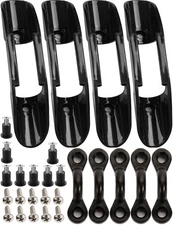 Kayak Paddle Holder Clips with Pad Eye Deck Mounted Universal Fishing Net 4 PCS