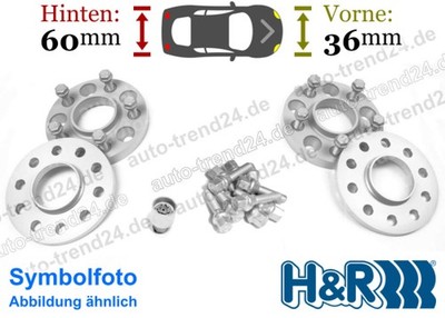 HR Spurverbreiterung vorne 36mm, hinten 60mm/Achse für Porsche Cayman 981 13-16