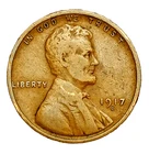 1917 D Lincoln Wheat Cent Good - Very Good (G-VG) Copper Average Circulated 1c