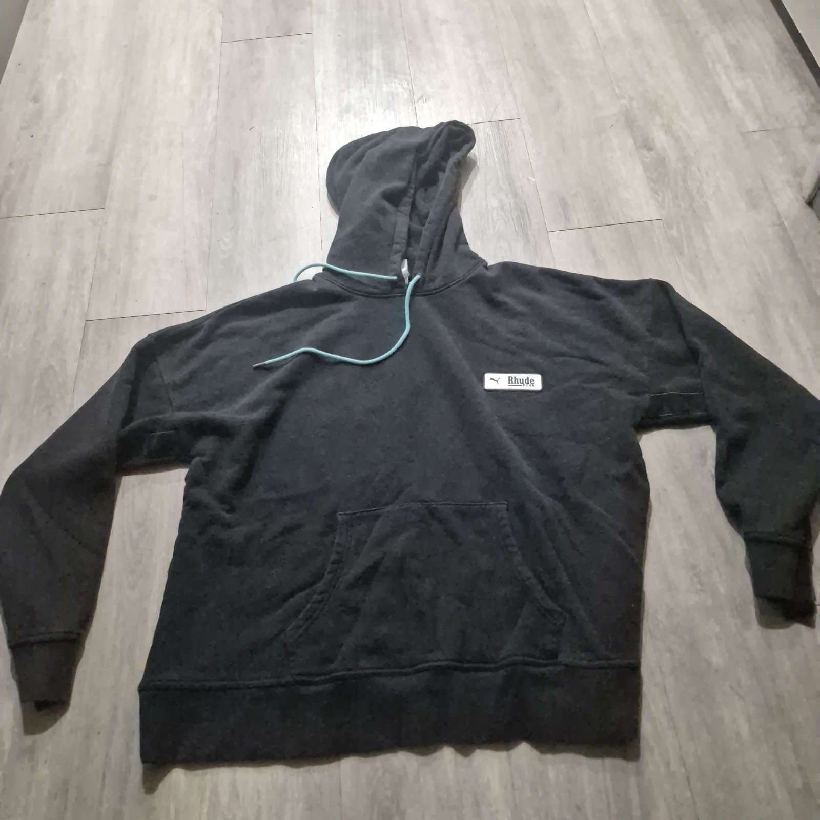 Puma + Rhude Black Hoodie Limited Edition RARE Size Large  A007