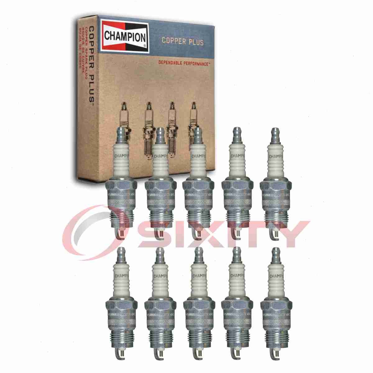 10 pc Champion Copper Plus 130 Spark Plugs for WR4-1 RF14LC DR10GC0 BSF44C yi