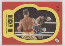 1985 Topps Rocky IV Stickers Apollo Creed Ivan Drago #7 ti6