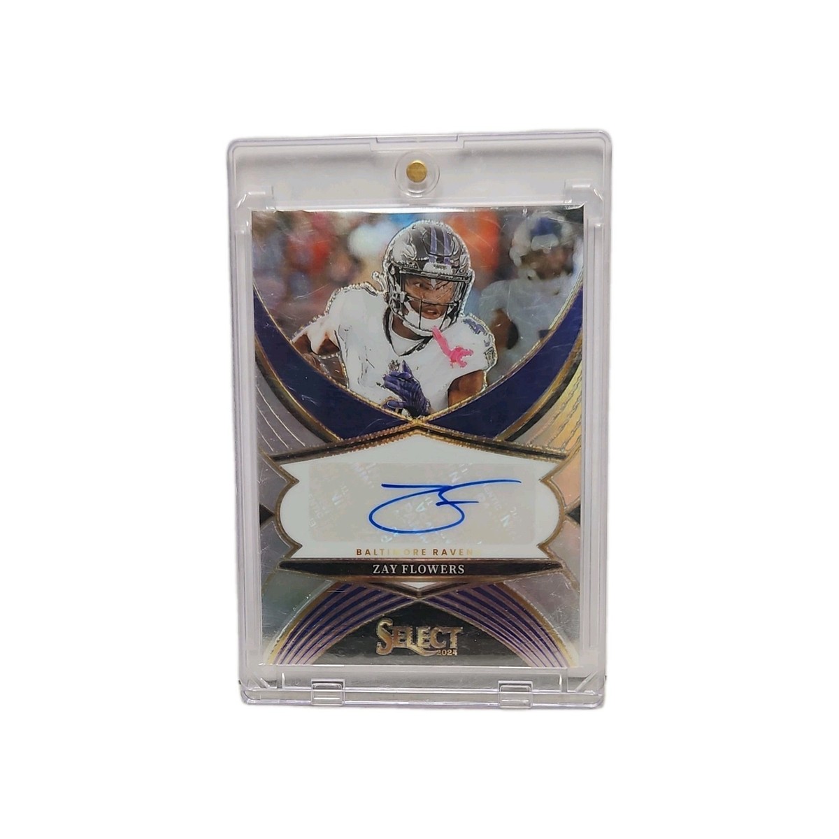2024 Panini Select - Select Signatures Zay Flowers #SSP-ZFS Silver