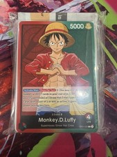 Monkey D. Luffy OP01-003 Pre-Errata One Piece Deck Sealed “Not For Sale” Stamp