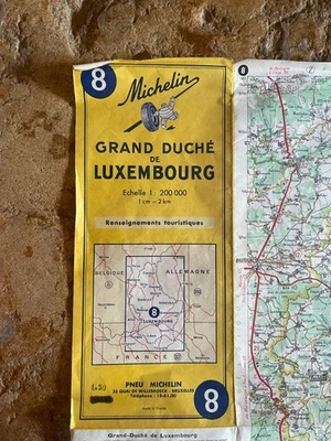 CARTE ROUTIERE MICHELIN GRAND DUCHÉ DE LUXEMBOURG ECHELLE 1 : 200 000 1 CM= 2 KM - Photo 1/3