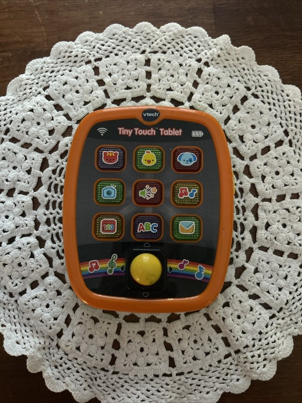 Vtech Tiny Touch Tablet Interactive Learning Toy Toddlers ABC Numbers Lights GUC