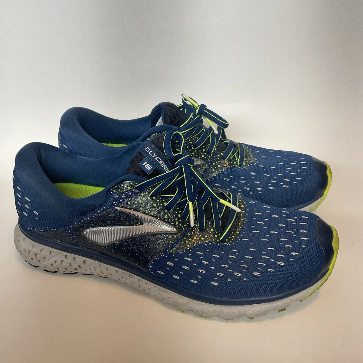 Brooks Glycerin 16 Mens Running Shoes Grey Navy Wide 2E Size 9.5 EE Brooks Glycerin 16 Gray 2018 for sale | eBay main image 2