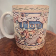 1998 Lang and Wise I Love My Mom Coffee Mug Lisa Blowers LB #1 Pre-Owned