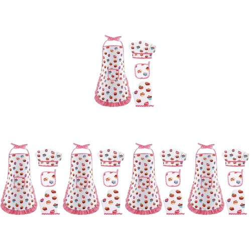 Play House Apron Set Cooking Aprons Children Toddler Boy Kids Baking - Picture 63 of 72