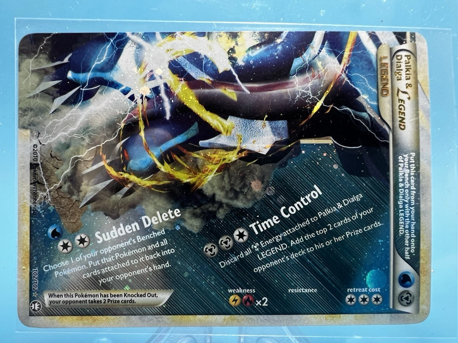 Pokemon Palkia & Dialga Legend Bottom Triumphant 102/102 Mint