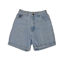 Wrangler Womens Vintage 90s High Rise 6 Jean Shorts Light Wash 100 Cotton Sz 6
