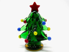 Erhabene italienische Murano Glas Kunst Glas Weihnachtsbaum Figur 6