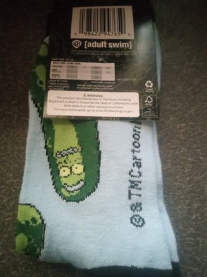 Rick and Morty New pickle Rick socks